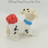 Figurine jouet chiot MCDONALD'S Mcdo Les 101 Dalmatiens Fleur Noël Disney 6 cm