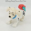 Figurine jouet chiot MCDONALD'S Mcdo Les 101 Dalmatiens Fleur Noël Disney 6 cm