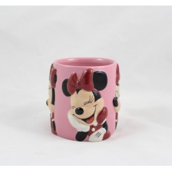 Mug en relief Minnie DISNEYLAND PARIS expressions visage rose 10 cm