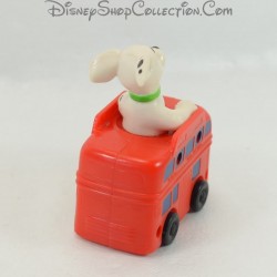 Figur Spielzeugwelpe MCDONALD'S Mcdo Die 101 Dalmatiner Englischer Bus rot Disney 9 cm