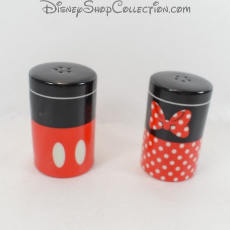 Set sel et poivre Mickey Minnie DISNEY robe rouge noir blanc salt & pepper