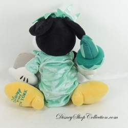 Peluche Minnie DISNEY STORE Statue de la Liberté robe verte 32 cm