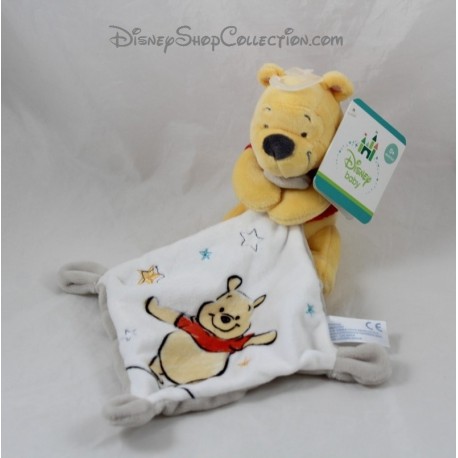 Security blanket Pooh NICOTOY star Winnie white handkerchief Disney