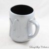 Mug in relief Mickey DISNEY STORE foot and hand 3D gray black ceramic