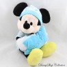 Peluche Mickey DISNEY NICOTOY pigiama blu cuscino fosforescente luna luminescente 30 cm