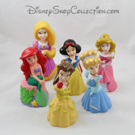 Princess DISNEY bath toy batch of 6 figurines Ariel, Blanche Do