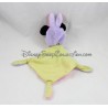 Doudou souris Minnie DISNEY NICOTOY capuche déguisé en lapin rose violet pois