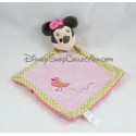 Doudou souris Minnie DISNEY NICOTOY losange oiseau rose 