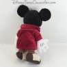 Peluche Mickey DISNEYLAND PARIS sciarpa bordeaux 20 cm