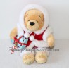 Peluche Winnie l'Ourson DISNEY STORE noël manteau rouge cadeau 21 cm