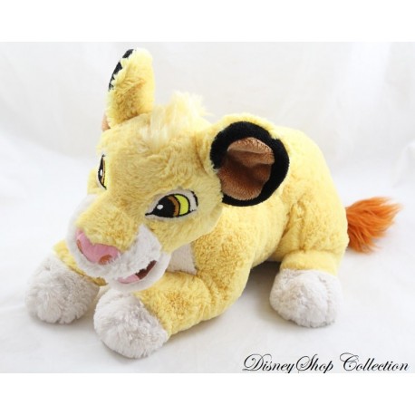 León de peluche Simba DISNEYLAND PARIS El Rey León acostado Disney 30 cm