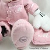 Peluche Minnie DISNEY STORE pijama rosa manta cuadrada M 43 cm