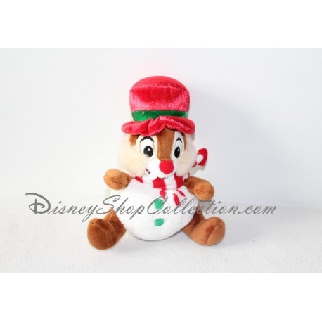 Peluche Tic Et Tac Disneyland Noël Boule Chapeau Rouge 20 Cm Disn