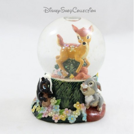 Mini Schneekugel Hirschkuh DISNEY Bambi kleine Schneekugel SELTEN 7 cm