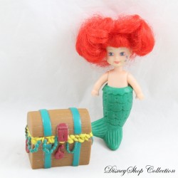 Figurine Ariel DISNEY La Petite sirène mini poupée avec coffre trèsor