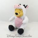 Plüsch Winnie Puuh DISNEY PTS SRL verkleidet als schwarz-weiße Kuh 30 cm