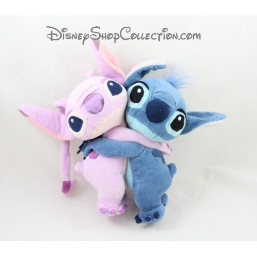 Peluche Angel e Stitch DISNEYLAND PARIGI intrecciati Lilo e Stitch