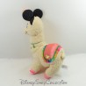 Peluche lama Minnie DISNEY Nicotoy beige rose vert 48 cm