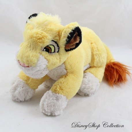 Plush lion Simba DISNEYLAND PARIS The Lion King lying down Disney 22 cm