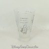 Expresiones de vidrio Mickey DISNEYLAND PARIS blanco opaco bocetos dibujos 14 cm