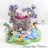 Statuetta in resina Alice DISNEYLAND PARIS Alice nel Paese delle Meraviglie palcoscenico Tea Time 25 cm