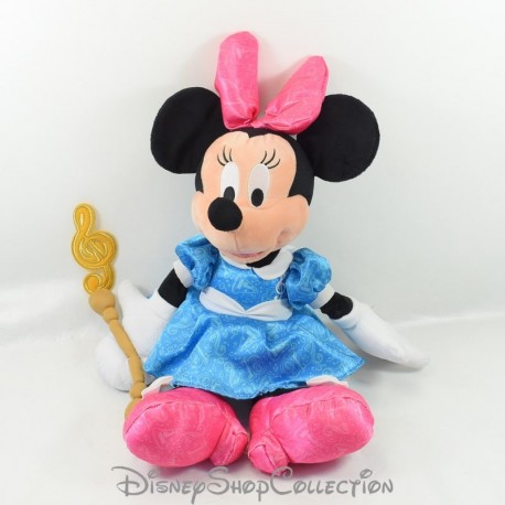 Peluche Minnie DISNEY PARKS robe bleue notes de musique 52 cm