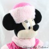 Peluche Minnie DISNEYLAND PARIS abrigo de piel rosa invierno 30 cm