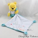 Doudou mouchoir Winnie l'ourson DISNEY NICOTOY Winnie the Pooh étoiles pois bleu 38 cm