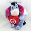 Plüschesel Bourriquet DISNEY NICOTOY rotes Herz " Ich liebe dich "