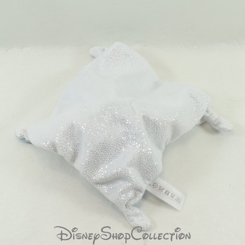Doudou Dumbo Paillette Plat Bleu Blanc Disney Nicotoy