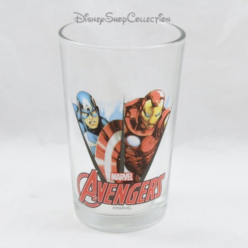 Glass superheroes Avengers MARVEL Disney Captain America and Iron Ma...