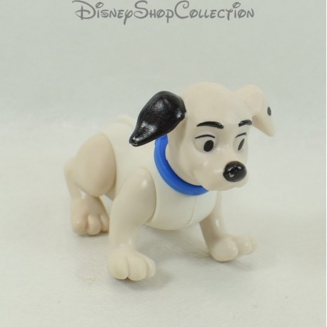 Figurine jouet chiot MCDONALD'S Mcdo Les 101 Dalmatiens articulée collier bleu Disney 6 cm