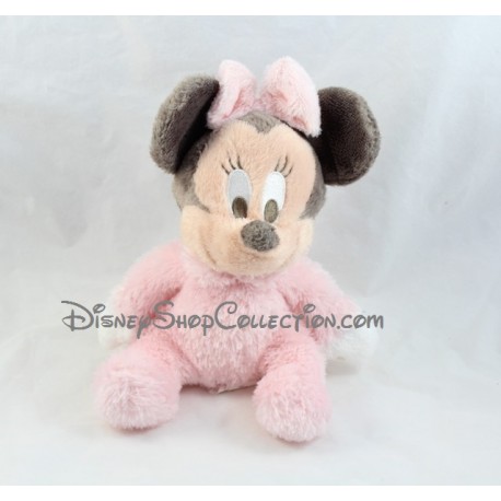 Plüsch Minnie DISNEYLAND PARIS pink grau Glocke 22 cm 