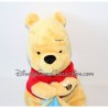 Peluche Winnie DISNEY NICOTOY mouchoir bleu miel abeille 27 cm