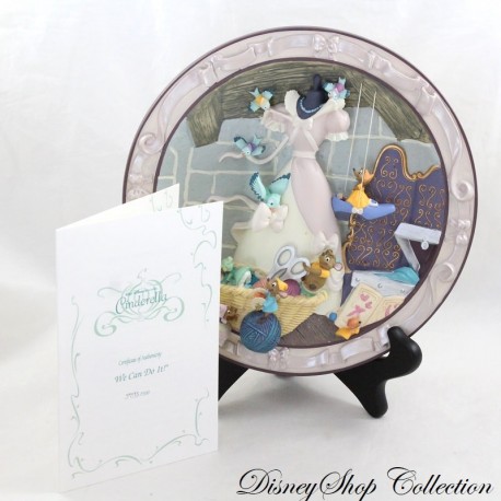 Placa de relieve 3D Cenicienta WALT DISNEY CLASSIC Collection ¡Podemos hacerlo! WDCC (R14)