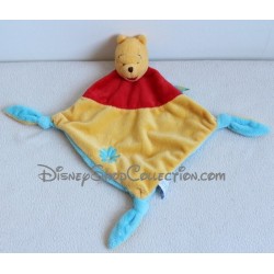 Winnie the Pooh DISNEY BABY blue flower blue diamond blue blanket