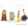 Set of 4 figures Beauty and the Beast DISNEY Light Big Ben Plumette and Mrs Samovar