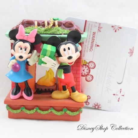 Helles Ornament Mickey Minnie DISNEY STORE Weihnachten Skizzenbuch Living Magic Kamin