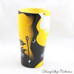 Mug Maleficient DISNEY STORE Maleficent and Aurora Sleeping Beauty yellow and black 15 cm