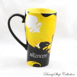 Mug Maleficient DISNEY STORE Maleficent and Aurora Sleeping Beauty yellow and black 15 cm