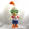 Peluche Pollo DISNEY Hasbro 2004 Chicken Camiseta Bellotas 32 cm