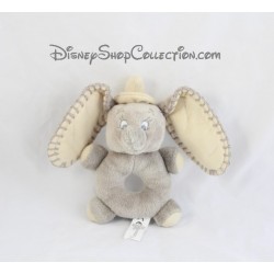 Plush rattle elephant Dumbo DISNEY NICOTOY gray bell 17 cm