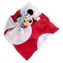 Doudou plat Minnie DISNEY STORE rouge blanc noeud bleu 32 cm