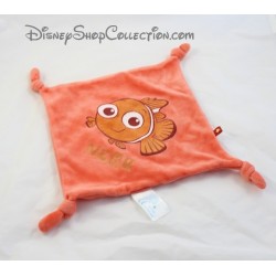 Flaches Kuscheltier Clownfisch Nemo DISNEY CARREFOUR Findet Nemo orange Quadrat 4 Knoten 21 cm