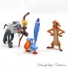 Set de 3 minifiguras de DISNEY El Rey León Timón Zazu y Rafiki pvc