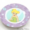 Piatto Trilli DISNEY Campanellino Verde Fiori Viola Ceramica 19 cm