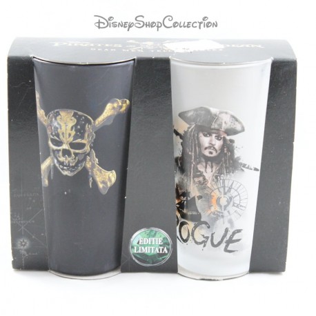 Set di 2 bicchieri alti Jack Sparrow DISNEY Pirati dei Caraibi