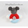 Peluche hochet souris Mickey DISNEY NICOTOY arrosoir radis bleu rouge grelot 15 cm