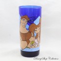 Vaso alto Hercules Hercules y Megara azul vintage 14 cm