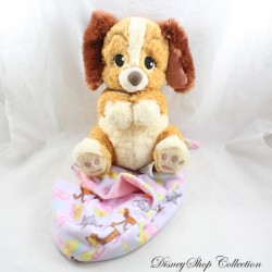 Lady DISNEYLAND PARIS Lady Dog Plüschlady und der Tramp gewickelt Disney Babys Bundle 28 cm